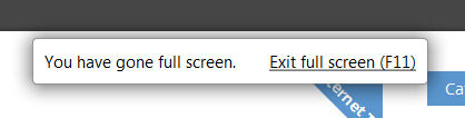 exit screen disappeared toolbar chrome google