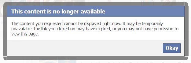 trying to delete facebook session expired